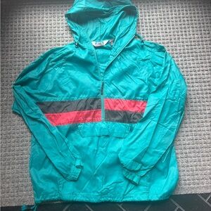 Vintage 80s/90s Colorblock Windbreaker Pullover 🌟 size M